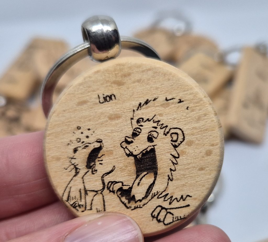 Porte-clés bois laser