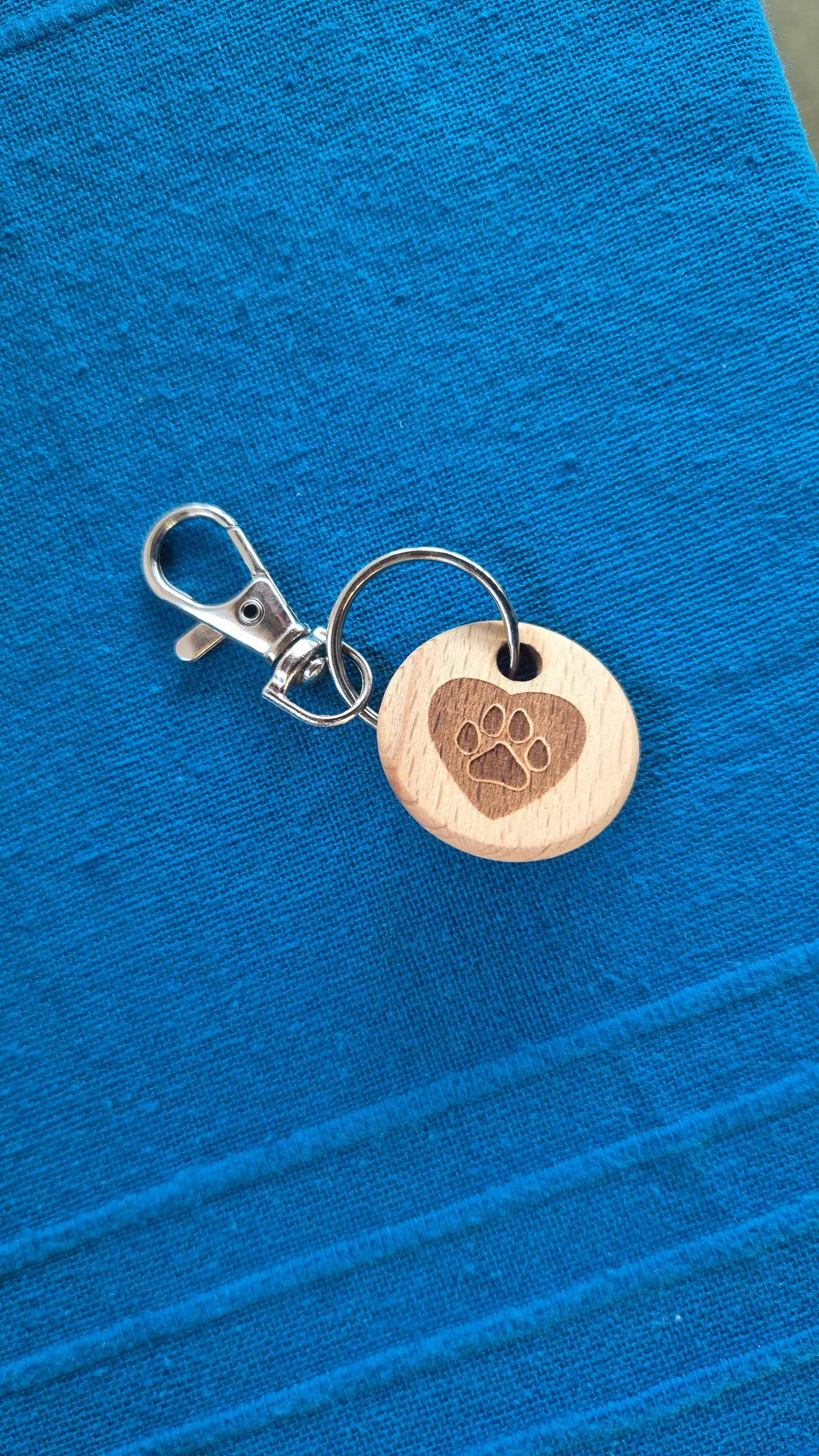 Porte-clés bois laser